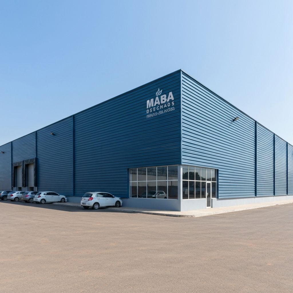 Galpão metálico comercial construído