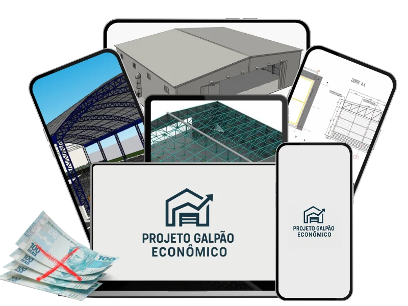 Projeto Galpão Econômico - Mockup em múltiplos dispositivos